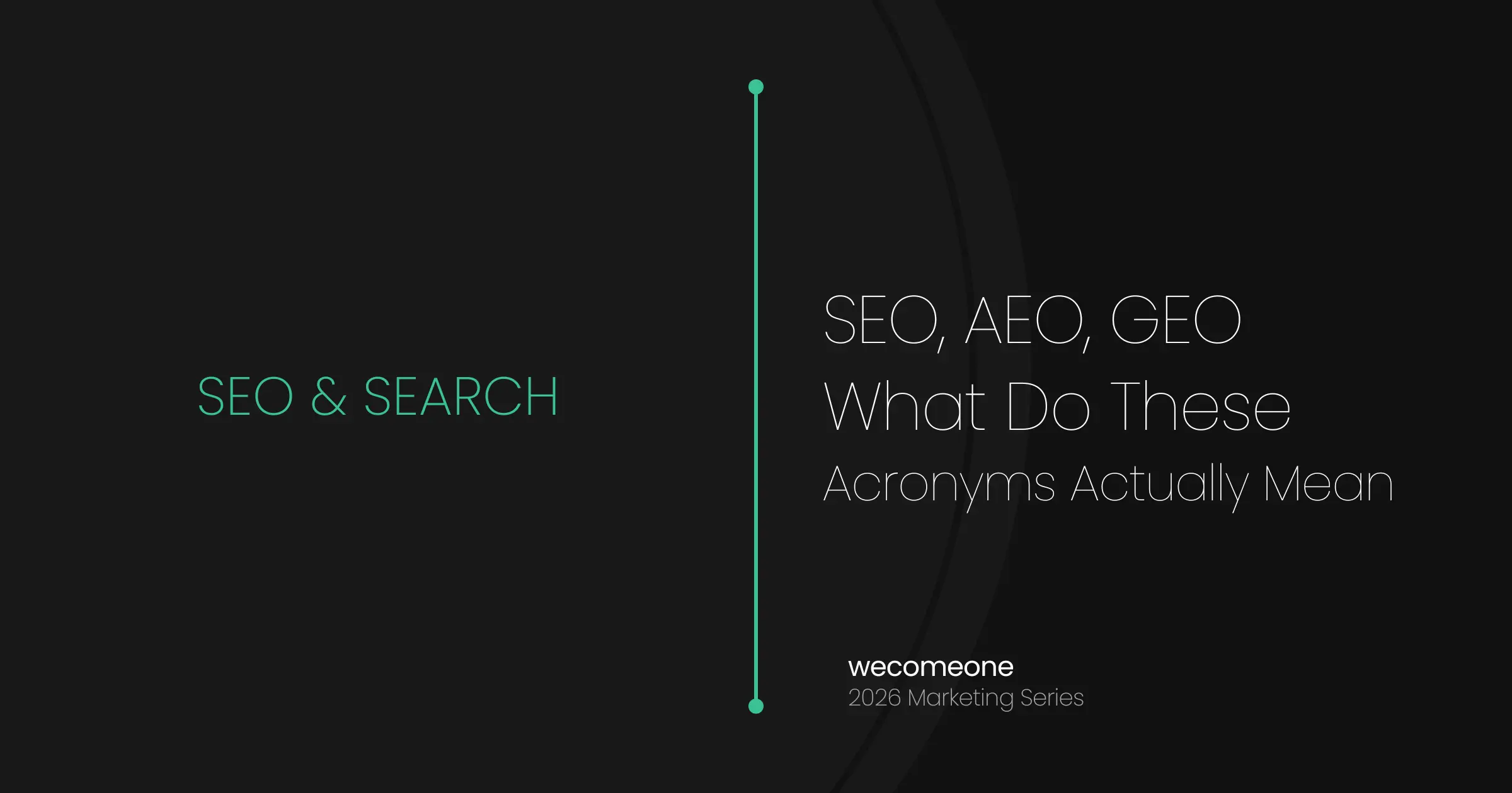 Just when you thought you had SEO figured out, the internet invented two more acronyms